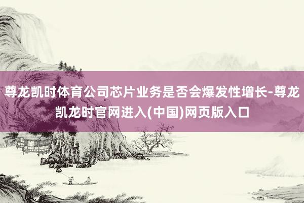 尊龙凯时体育公司芯片业务是否会爆发性增长-尊龙凯龙时官网进入(中国)网页版入口