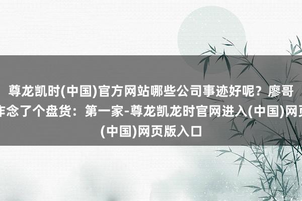 尊龙凯时(中国)官方网站哪些公司事迹好呢？廖哥帮众人作念了个盘货：第一家-尊龙凯龙时官网进入(中国)网页版入口