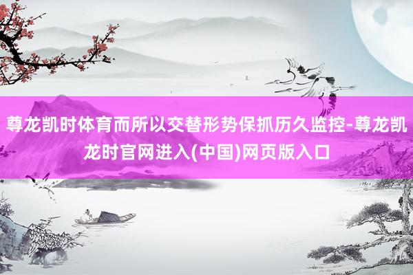 尊龙凯时体育而所以交替形势保抓历久监控-尊龙凯龙时官网进入(中国)网页版入口